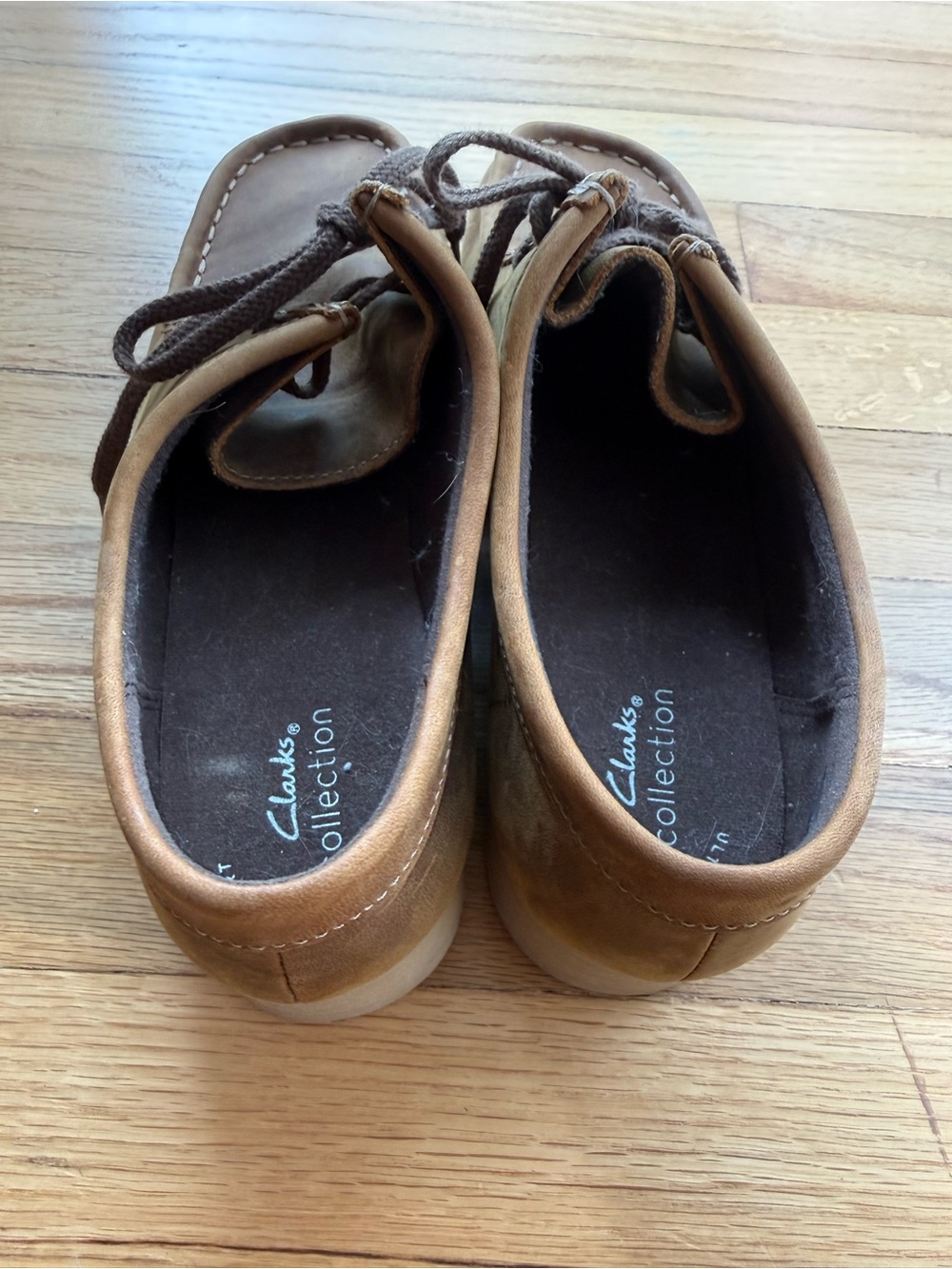 Clarks Brown Leather Women’s Mules with Cream Sole - Picture 3 of 7